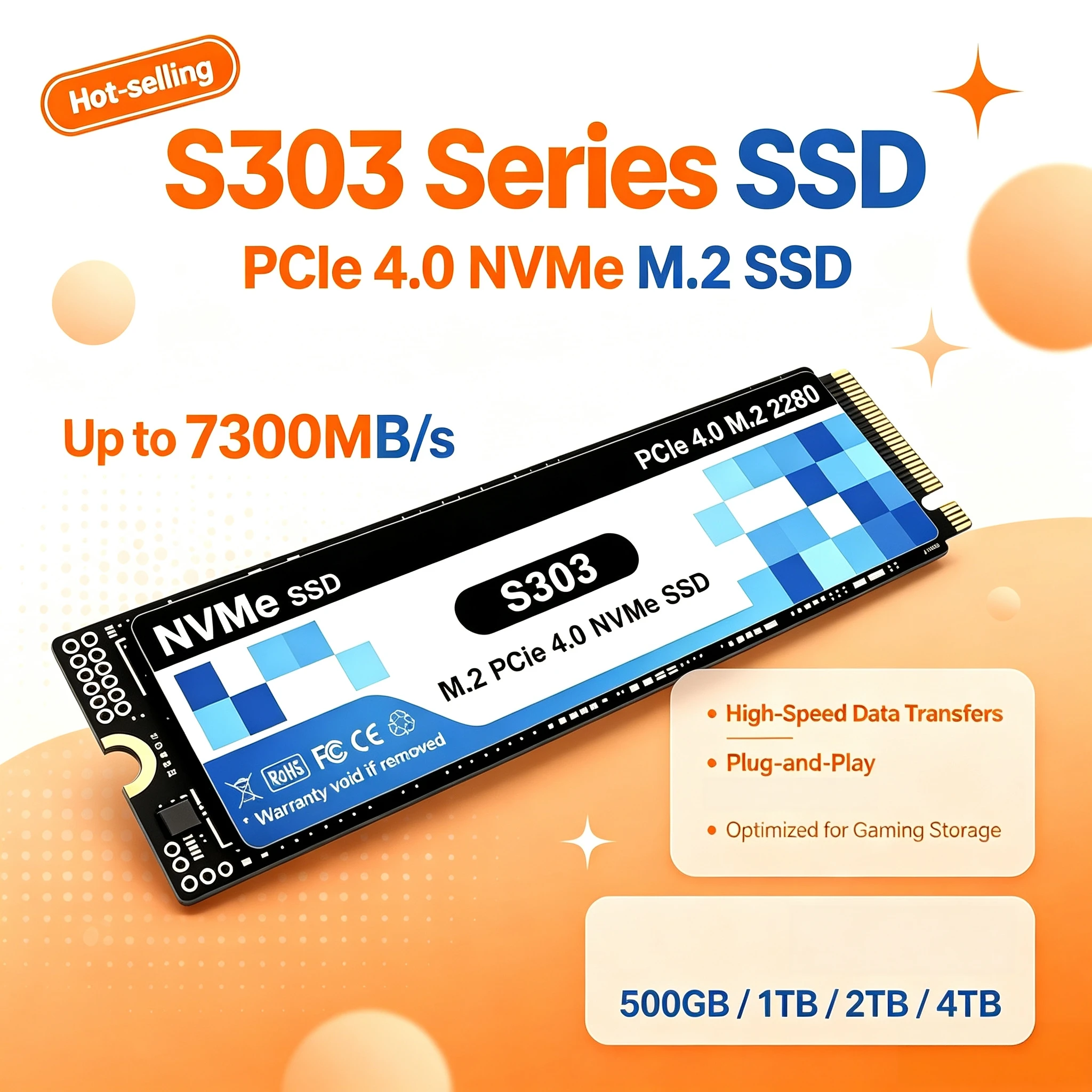 M.2 Nvme 4Tb Pcie 4.0 Ssd - オリジナル PCIe 4.0 NVMe M.2 SSD