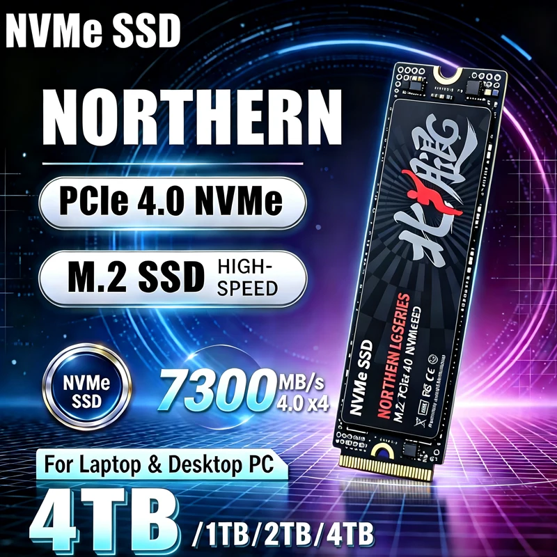 M.2 Nvme 4Tb Pcie 4.0 Ssd - 高速7300MB/s、オリジナルBTXL M.2 NVMe SSD、2TB/4TB容量、PCIe 4.0対応、PC/ノートPCのアップグレード用内蔵ソリッドステートドライブ。