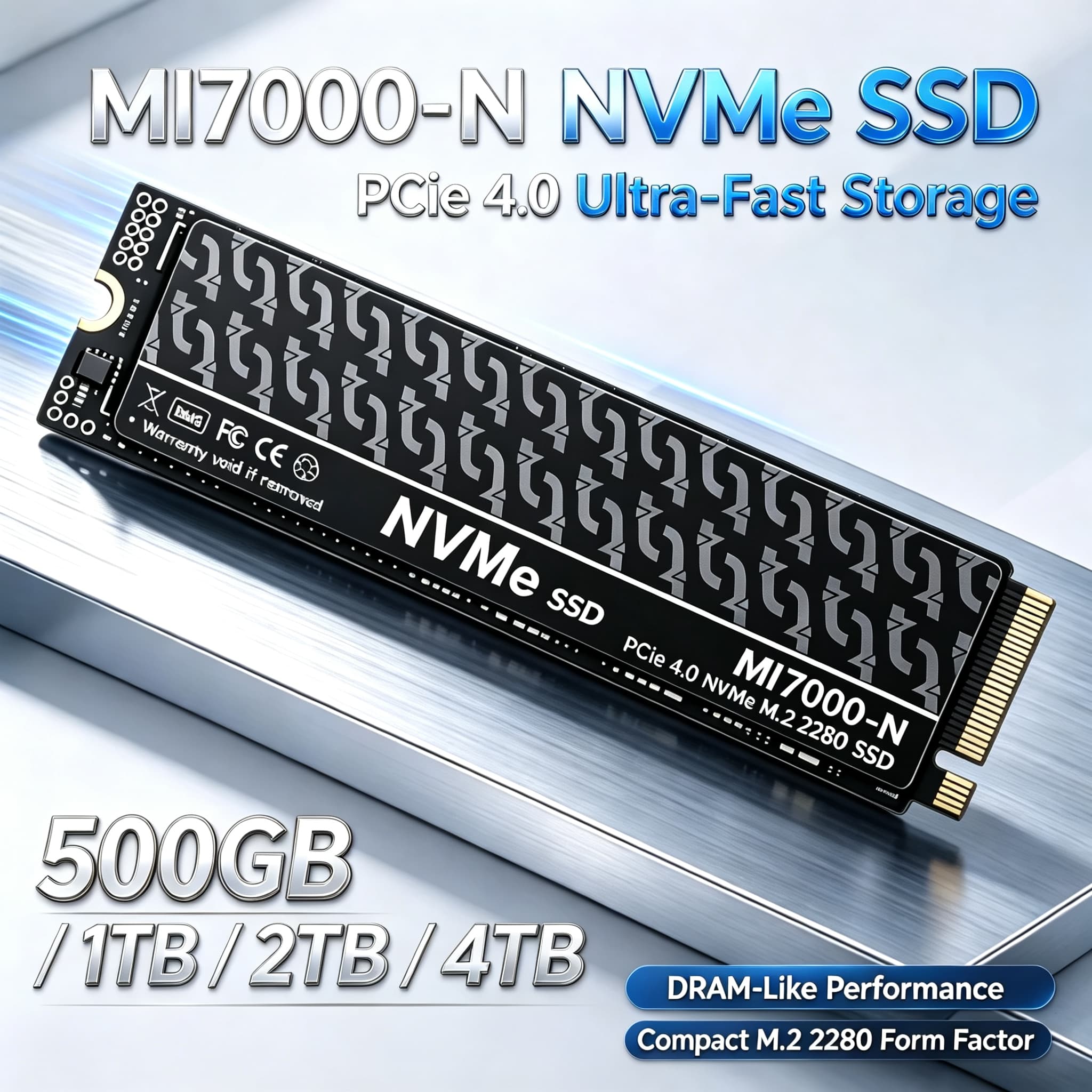 MI7000N M.2 PCIe 4.0 NVMe SSD  - M.2 Nvme 4Tb Pcie 4.0 Ssd のレビューと価格