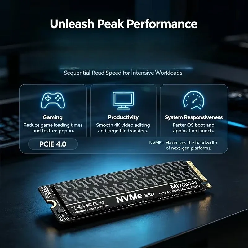 MI7000N M.2 PCIe 4.0 NVMe SSD  - M.2 Nvme 4Tb Pcie 4.0 Ssd のレビューと価格