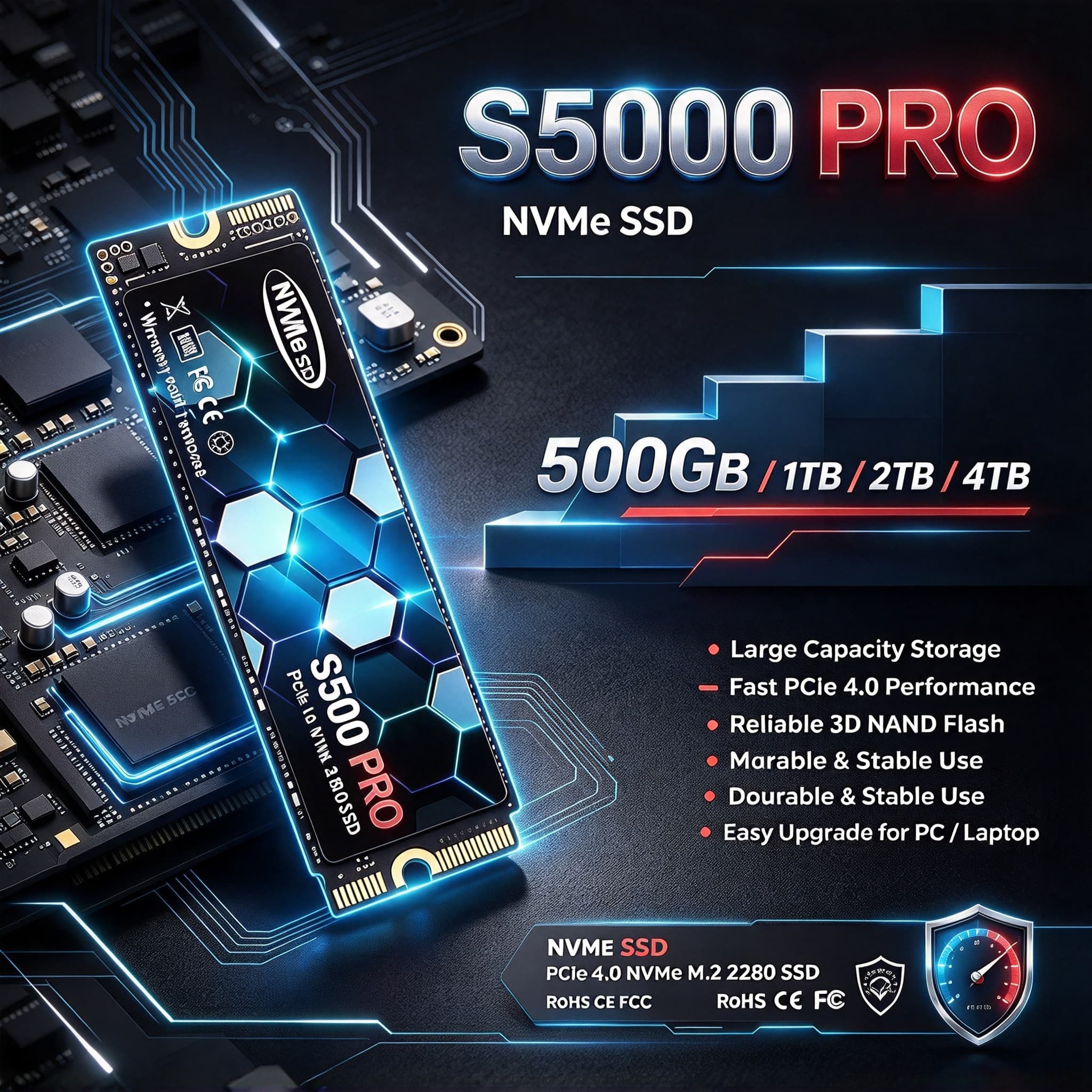 S5000 PRO M.2 PCIe 4.0 NVMe SS - M.2 Nvme 4Tb Pcie 4.0 Ssd のレビューと価格