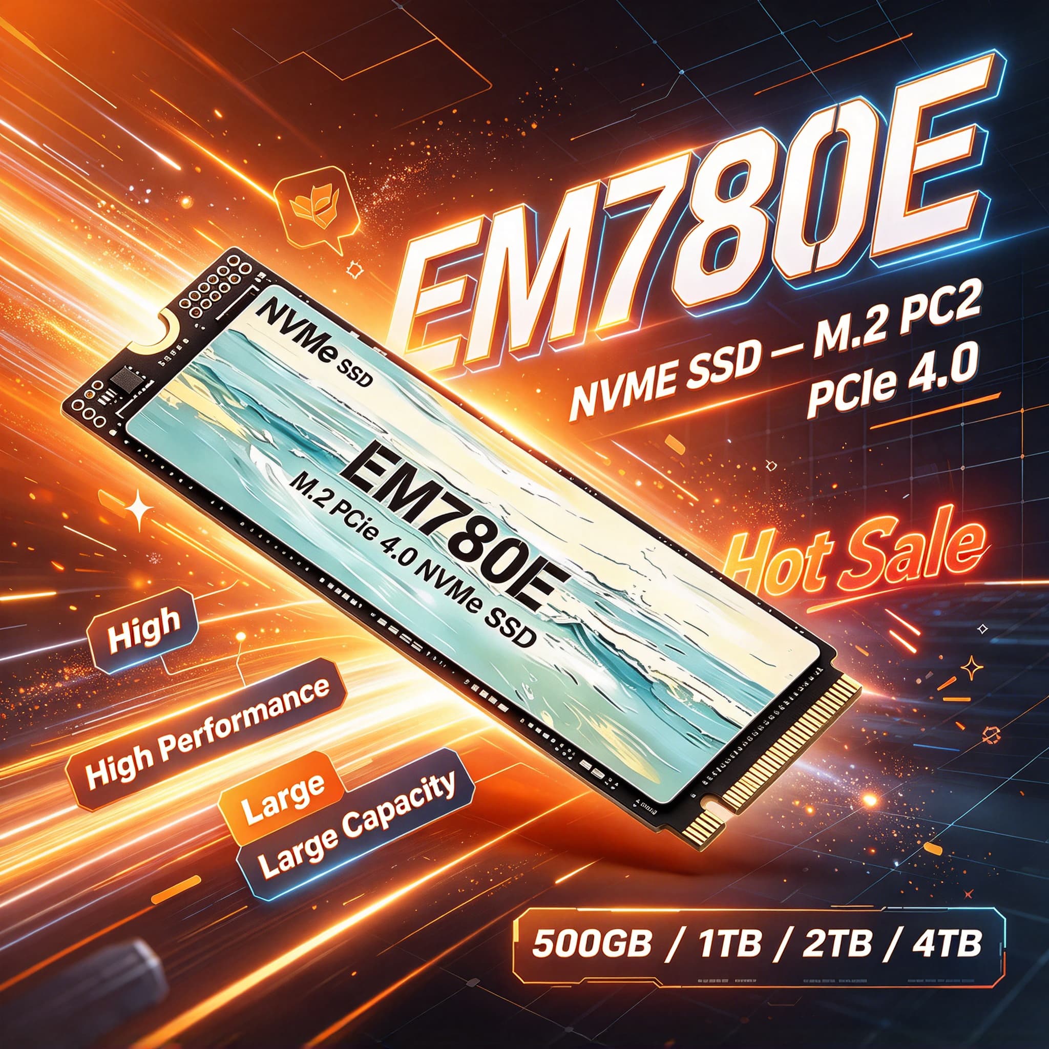 EM780E M.2 NVMe PCIe 4.0 SSD 5 - M.2 Nvme 4Tb Pcie 4.0 Ssd のレビューと価格