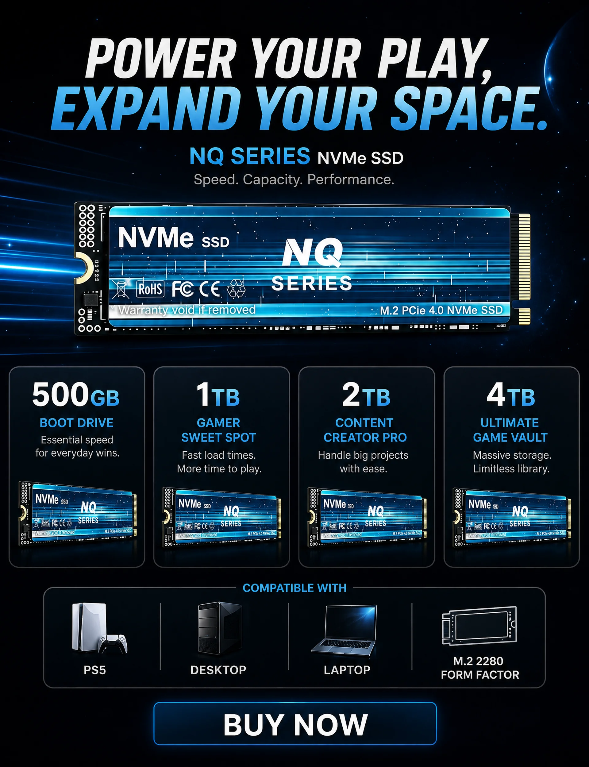 内蔵ドライブ NQシリーズ NVMe SSD 7300MB/ - M.2 Nvme 4Tb Pcie 4.0 Ssd のレビューと価格