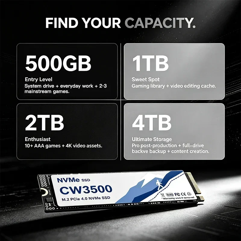 CW3500 NVMe SSD 7300MB/s PCIe  - M.2 Nvme 4Tb Pcie 4.0 Ssd のレビューと価格