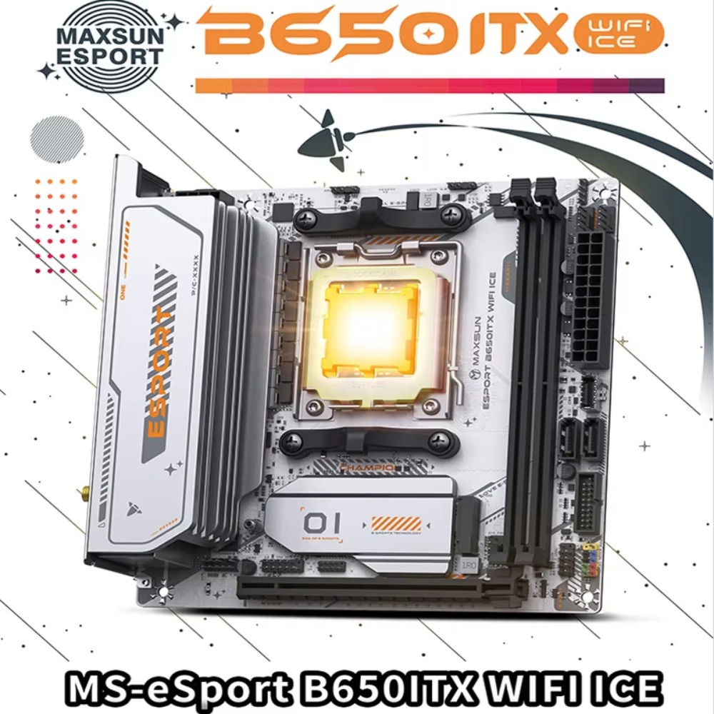 MAXSUN マザーボード ESport B650ITX W - B650 Itx Motherboard Wifi のレビューと価格