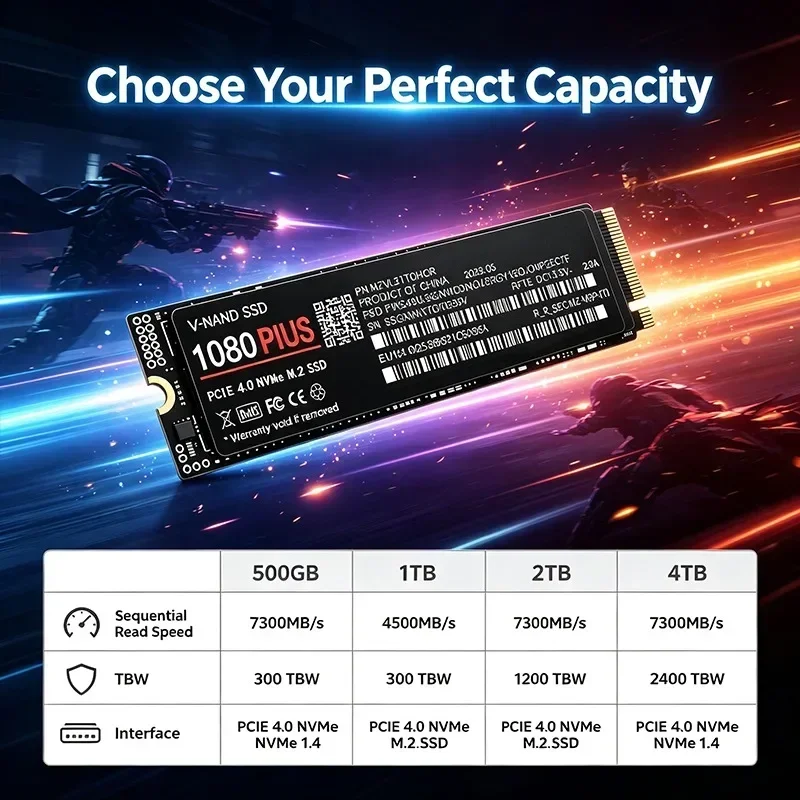 高速、100％正規品、1080 PLUS PCIe 4.0  - M.2 Nvme 4Tb Pcie 4.0 Ssd のレビューと価格