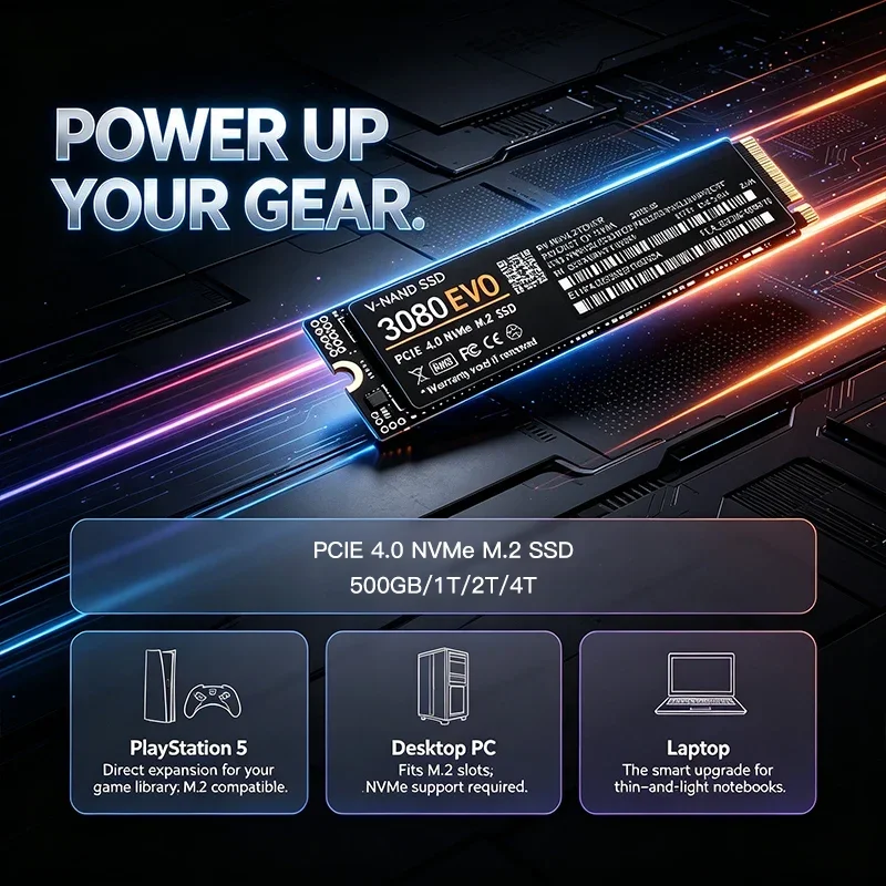 3080 EVO 1TB 2TB 4TB M.2 NVMe  - M.2 Nvme 4Tb Pcie 4.0 Ssd のレビューと価格