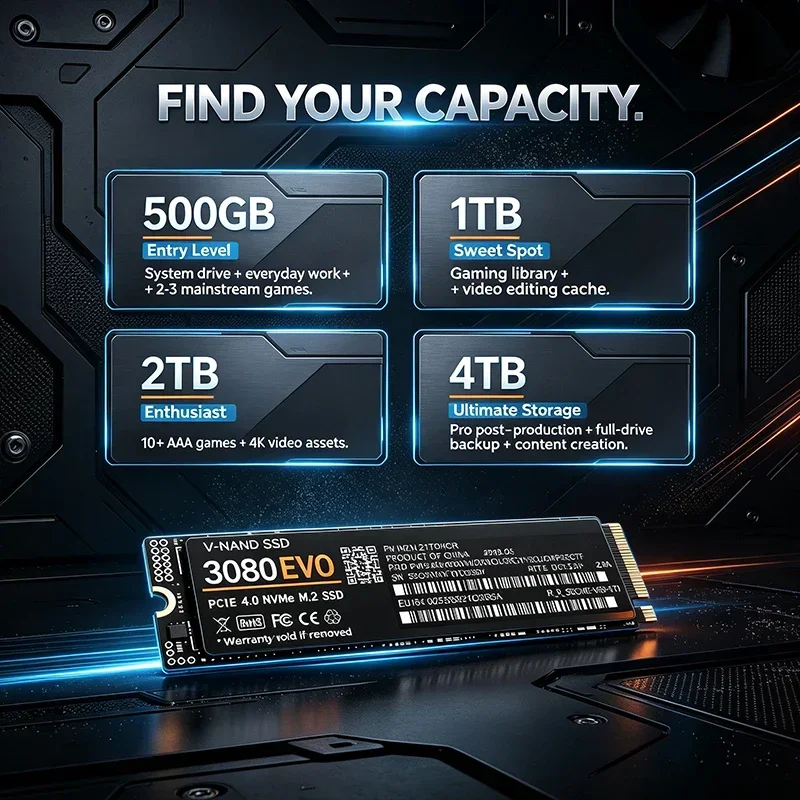 3080 EVO 1TB 2TB 4TB M.2 NVMe  - M.2 Nvme 4Tb Pcie 4.0 Ssd のレビューと価格