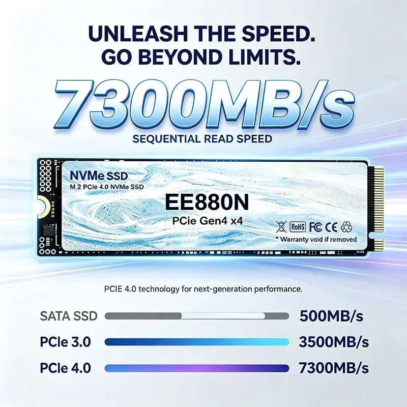2026年型 新型EE880N 高速7300MB/s、500 - M.2 Nvme 4Tb Pcie 4.0 Ssd のレビューと価格