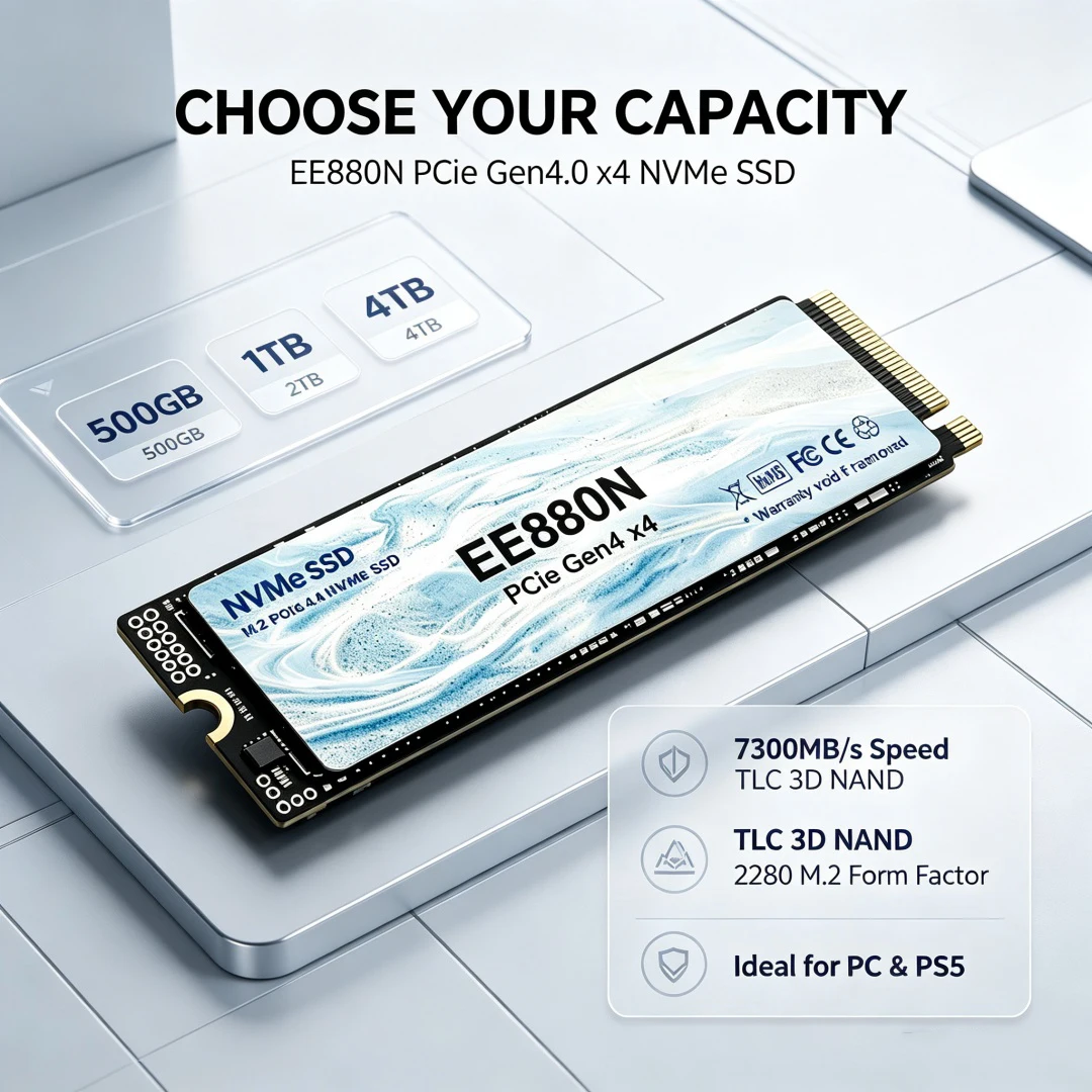 2026年型 新型EE880N 高速7300MB/s、500 - M.2 Nvme 4Tb Pcie 4.0 Ssd のレビューと価格