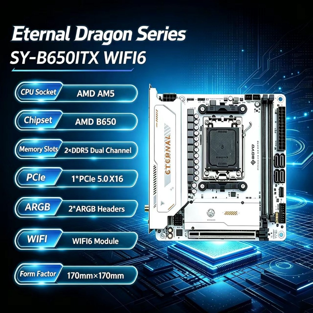SY-B650ITX WIFI6 AMDミニマザーボード。A - B650 Itx Motherboard Wifi のレビューと価格